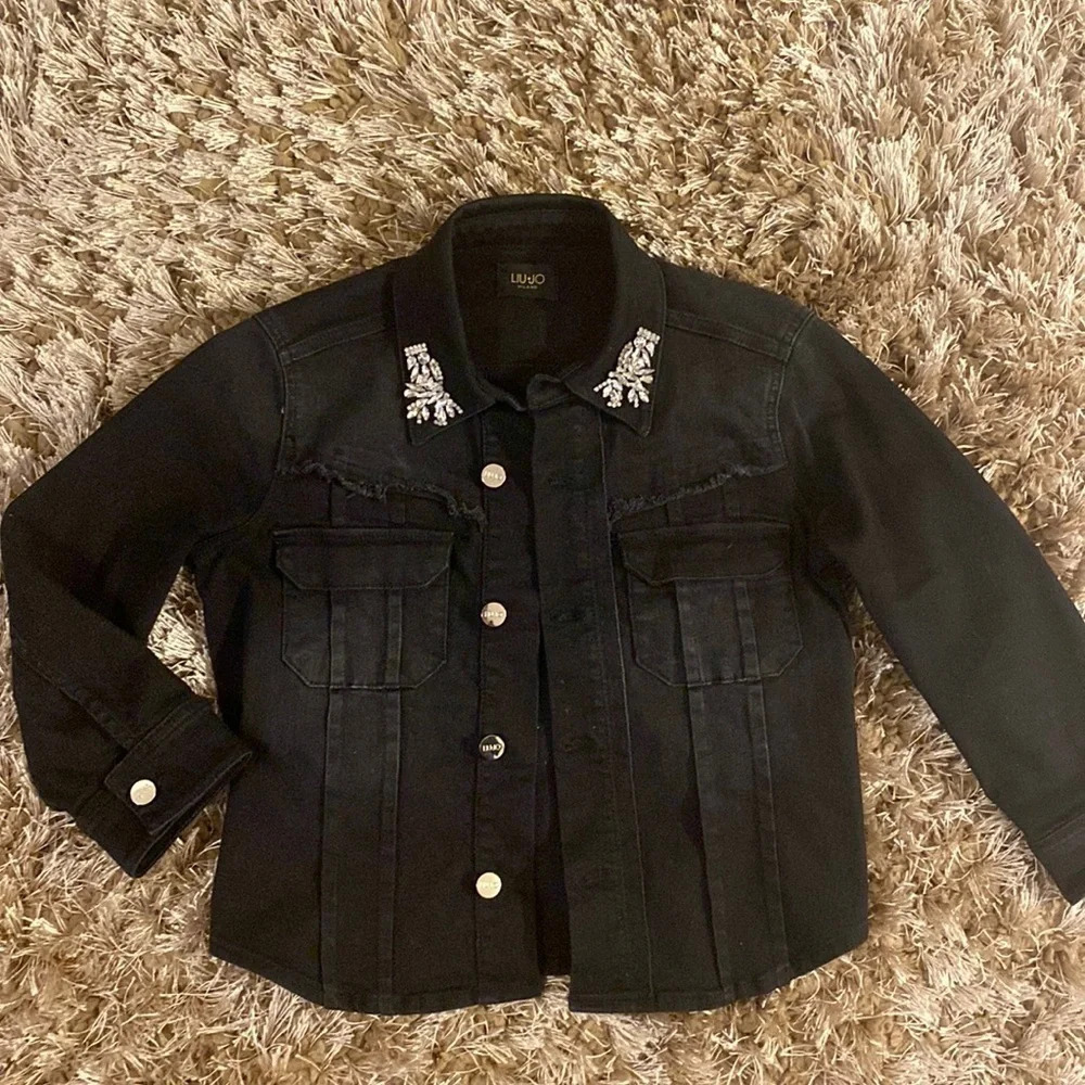 𝅺LIU Jo Milano jeans jacket size 42 - Picture 2 of 6